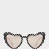 XOXO SKULL HEART SUNNIES BLACK - ACCESSORIES - Betsey Johnson