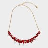 BETSEYS HOLIDAY COIL NECKLACE RED - JEWELRY - Betsey Johnson