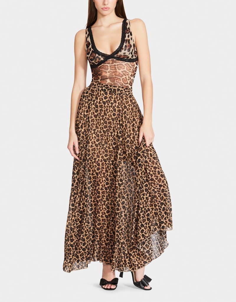 WILD THING MAXI SKIRT LEOPARD - APPAREL - Betsey Johnson