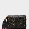 WHAT A STUD WALLET ON CHAIN BLACK - HANDBAGS - Betsey Johnson