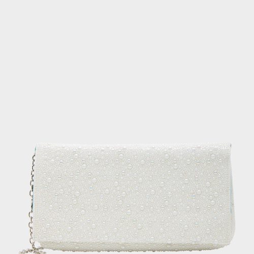 SOFT RHINESTONE CLUTCH PEARL - HANDBAGS - Betsey Johnson