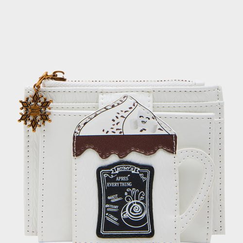 KITSCH COMIN IN HOT BIFOLD WALLET WHITE - HANDBAGS - Betsey Johnson