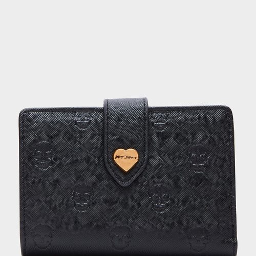 SKULLICIOUS BIFOLD WALLET BLACK - HANDBAGS - Betsey Johnson