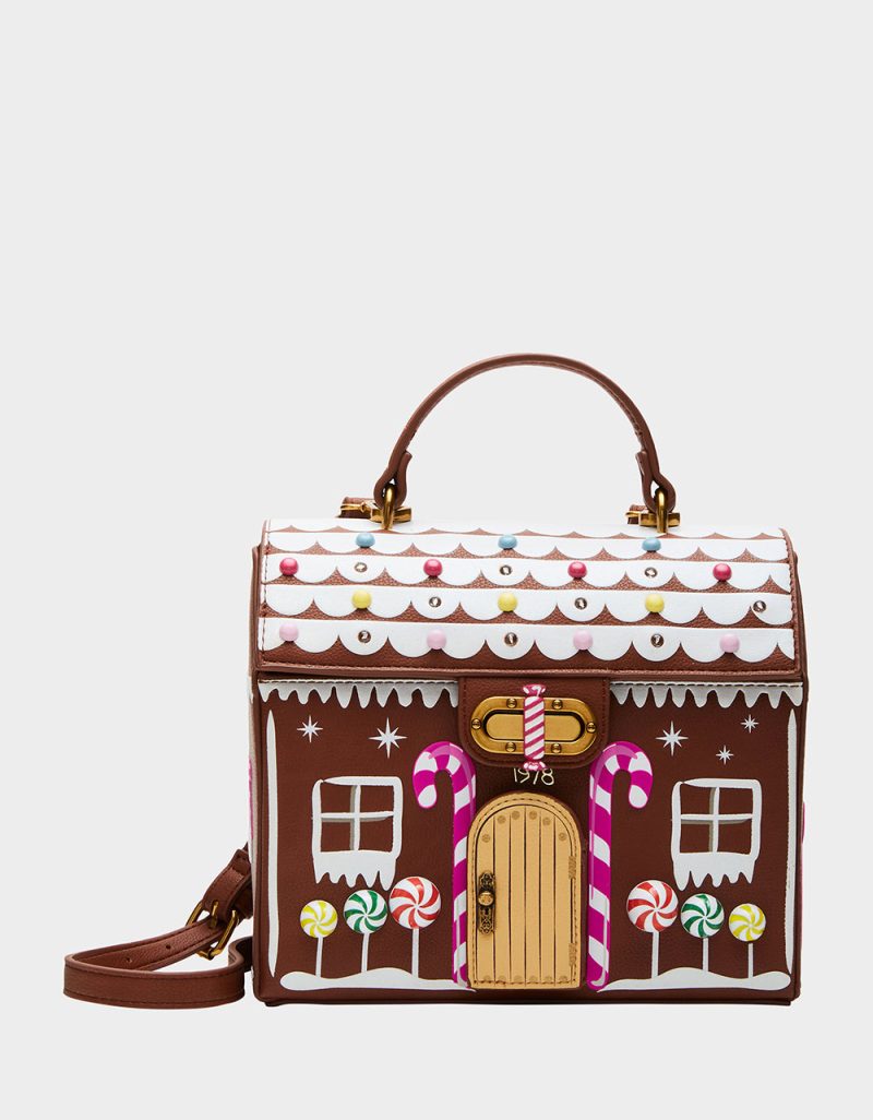 KITSCH GINGERBREAD HOUSE CROSSBODY MULTI - HANDBAGS - Betsey Johnson