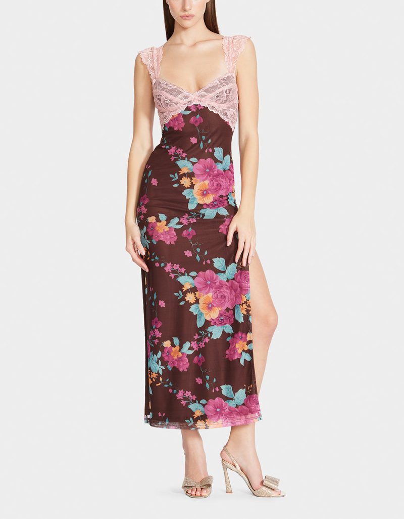 CAMILLE MAXI DRESS MAUVE - APPAREL - Betsey Johnson