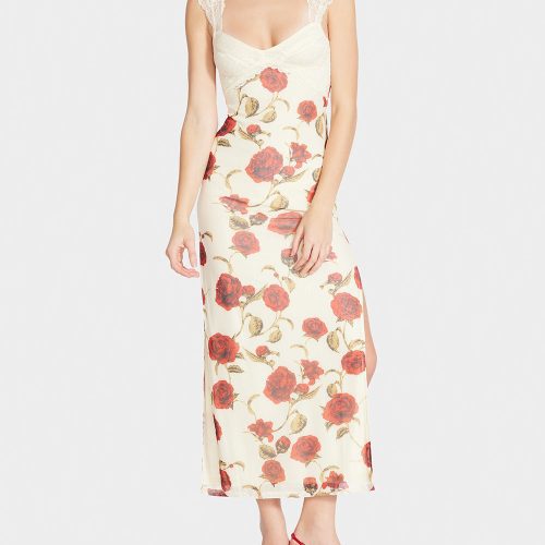 CAMILLE MAXI DRESS OFF WHITE - APPAREL - Betsey Johnson