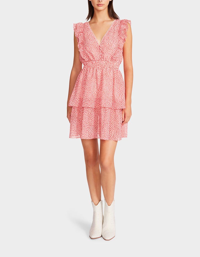 TINY HEARTS MINI DRESS PINK - APPAREL - Betsey Johnson