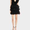 BETSEYS TIERED TULLE DRESS BLACK - APPAREL - Betsey Johnson