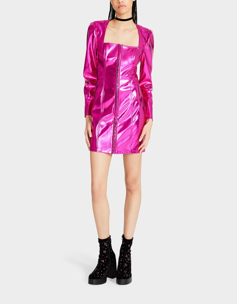 STACY MINI DRESS PINK - APPAREL - Betsey Johnson