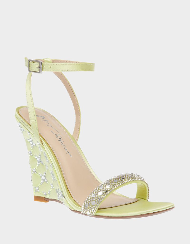 BETSEY JOHNSON SHOES 22185 7 LIME GREEN