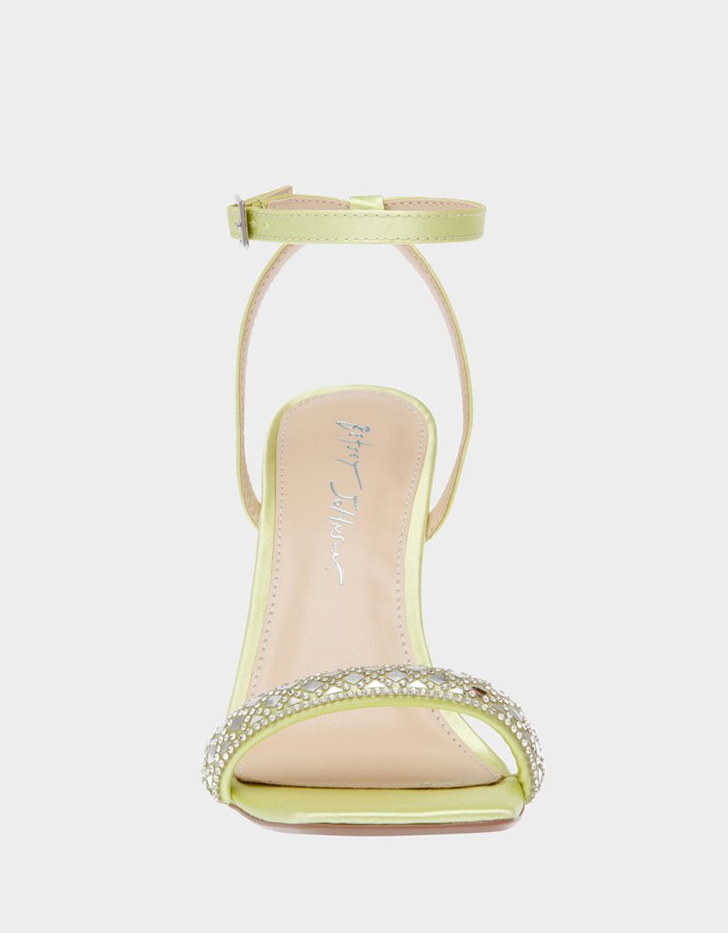 BETSEY JOHNSON SHOES 22185 7 LIME GREEN FRONT