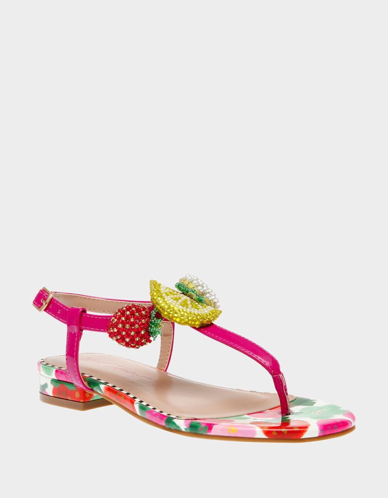 BETSEY JOHNSON SHOES ANISTON BERRY MULTI