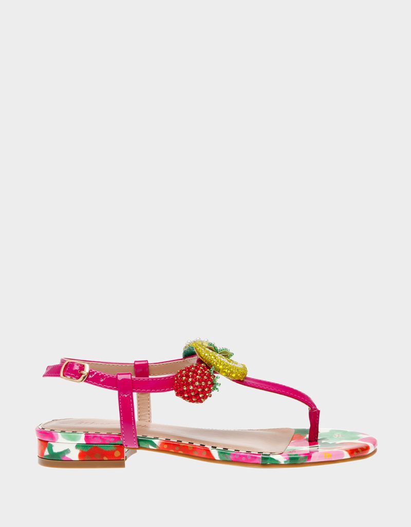 BETSEY JOHNSON SHOES ANISTON BERRY MULTI SIDE