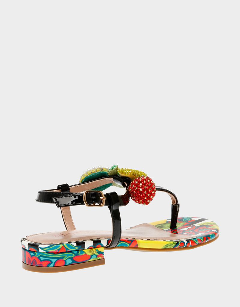 BETSEY JOHNSON SHOES ANISTON BLACK MULTI ALT1 1