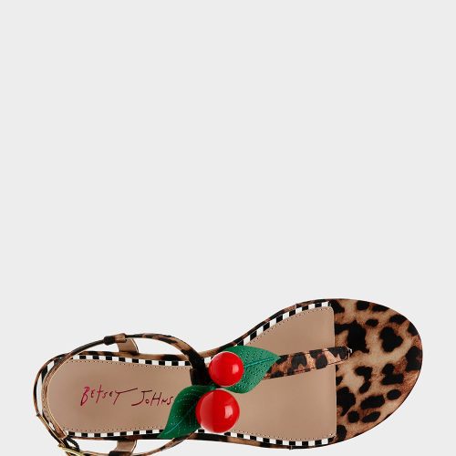 BETSEY JOHNSON SHOES ASBURY LEOPARD TOP