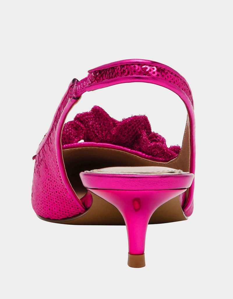 BETSEY JOHNSON SHOES AURORRA FUCHSIA BACK