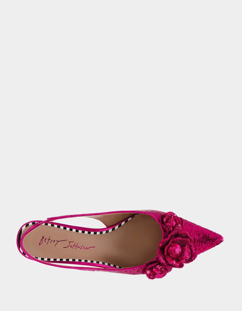 BETSEY JOHNSON SHOES AURORRA FUCHSIA TOP