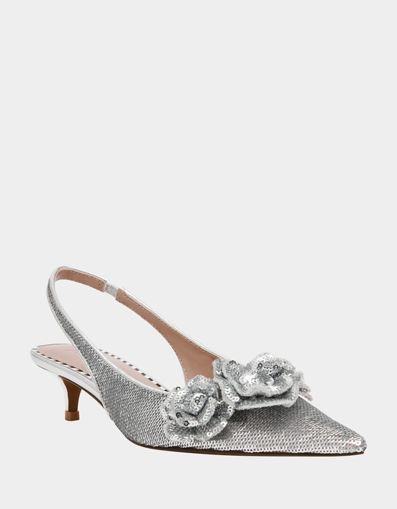 BETSEY JOHNSON SHOES AURORRA SILVER