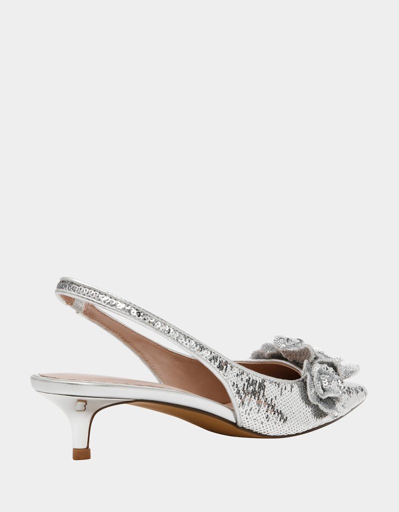 BETSEY JOHNSON SHOES AURORRA SILVER ALT1