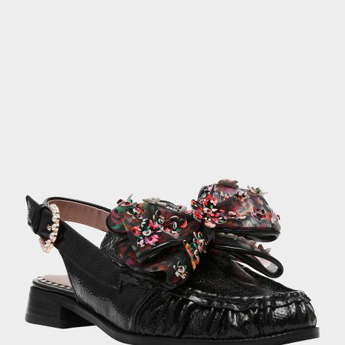 BETSEY JOHNSON SHOES BREYER BLACK MULTI