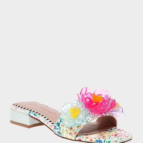 BETSEY JOHNSON SHOES BRICE WHITE MULTI