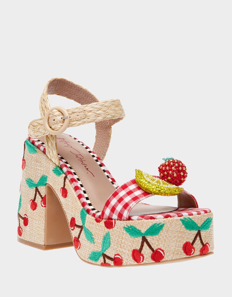 BETSEY JOHNSON SHOES CHEYNE NAT MULTI