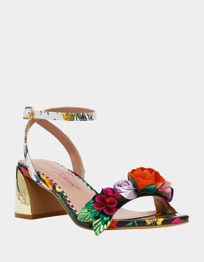 BETSEY JOHNSON SHOES DARCEE BLACK MULTI