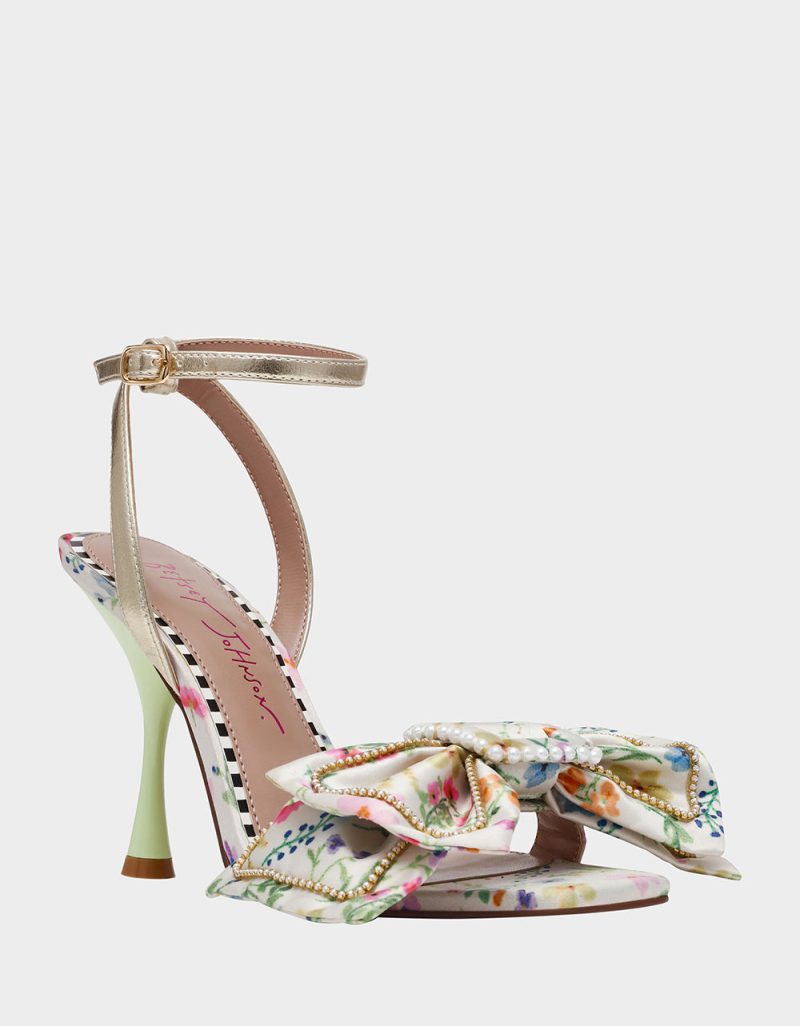 BETSEY JOHNSON SHOES DENLY NAT MULTI GOLD