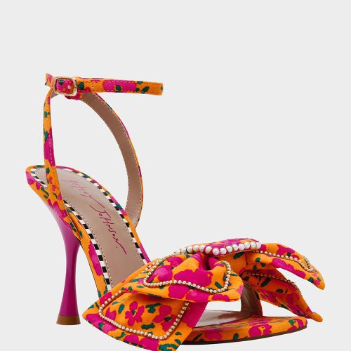 BETSEY JOHNSON SHOES DENLY ORANGE MULTI