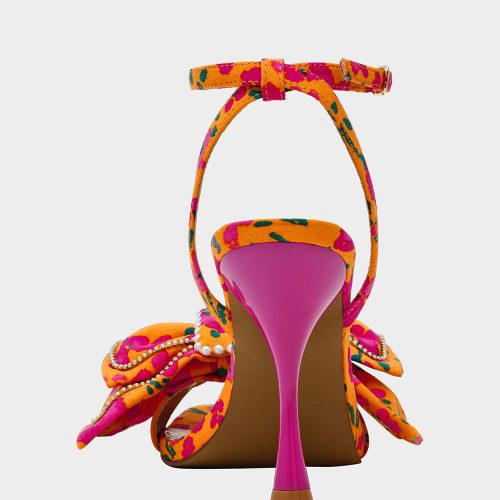 BETSEY JOHNSON SHOES DENLY ORANGE MULTI BACK