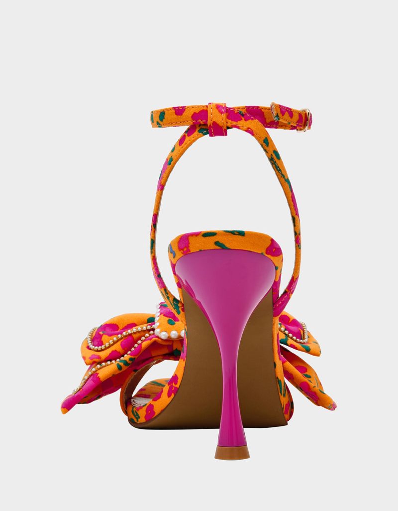 BETSEY JOHNSON SHOES DENLY ORANGE MULTI BACK