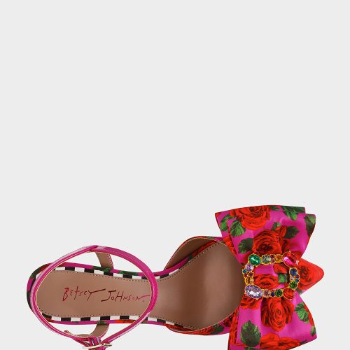 BETSEY JOHNSON SHOES FELIPE FUCHSIA ROSE TOP