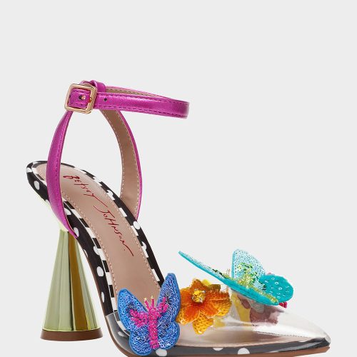 BETSEY JOHNSON SHOES KAMILLA BLACK MULTI