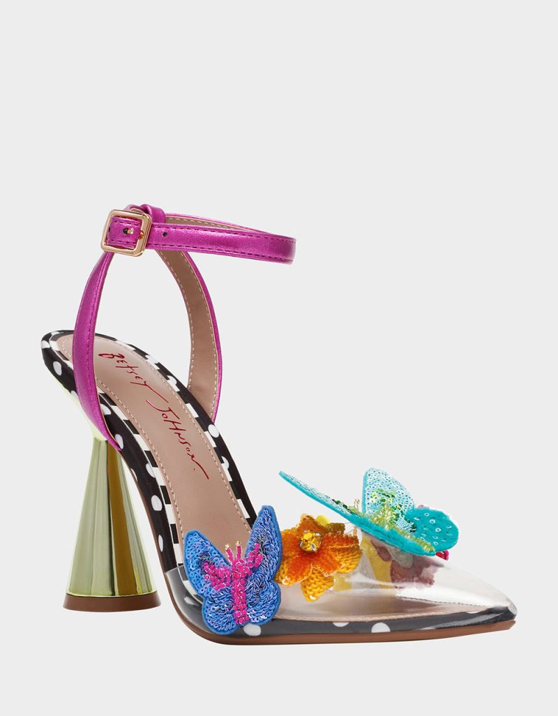 BETSEY JOHNSON SHOES KAMILLA BLACK MULTI