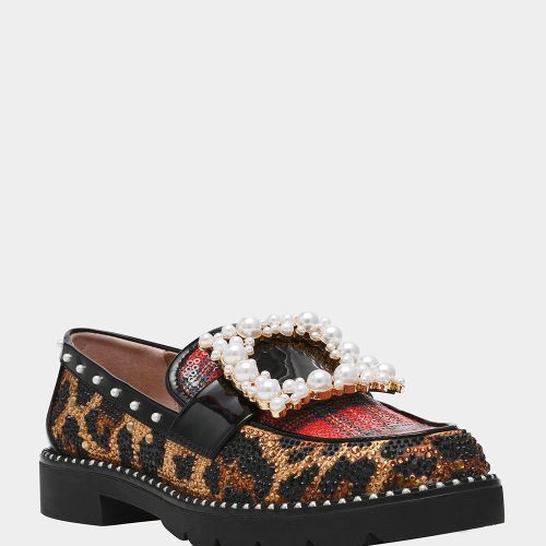 BETSEY JOHNSON SHOES MARLIE LEOPARD MULTI