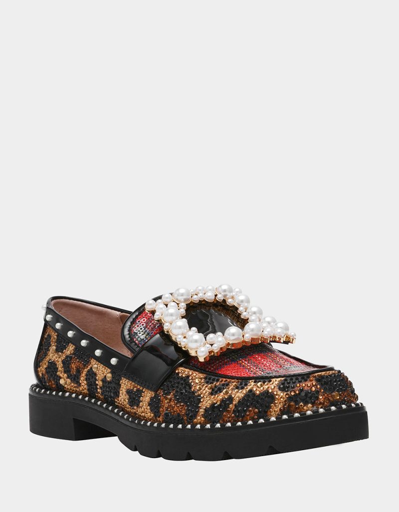 BETSEY JOHNSON SHOES MARLIE LEOPARD MULTI