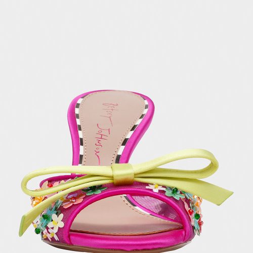 BETSEY JOHNSON SHOES NADDIA FUCHSIA MULTI FRONT