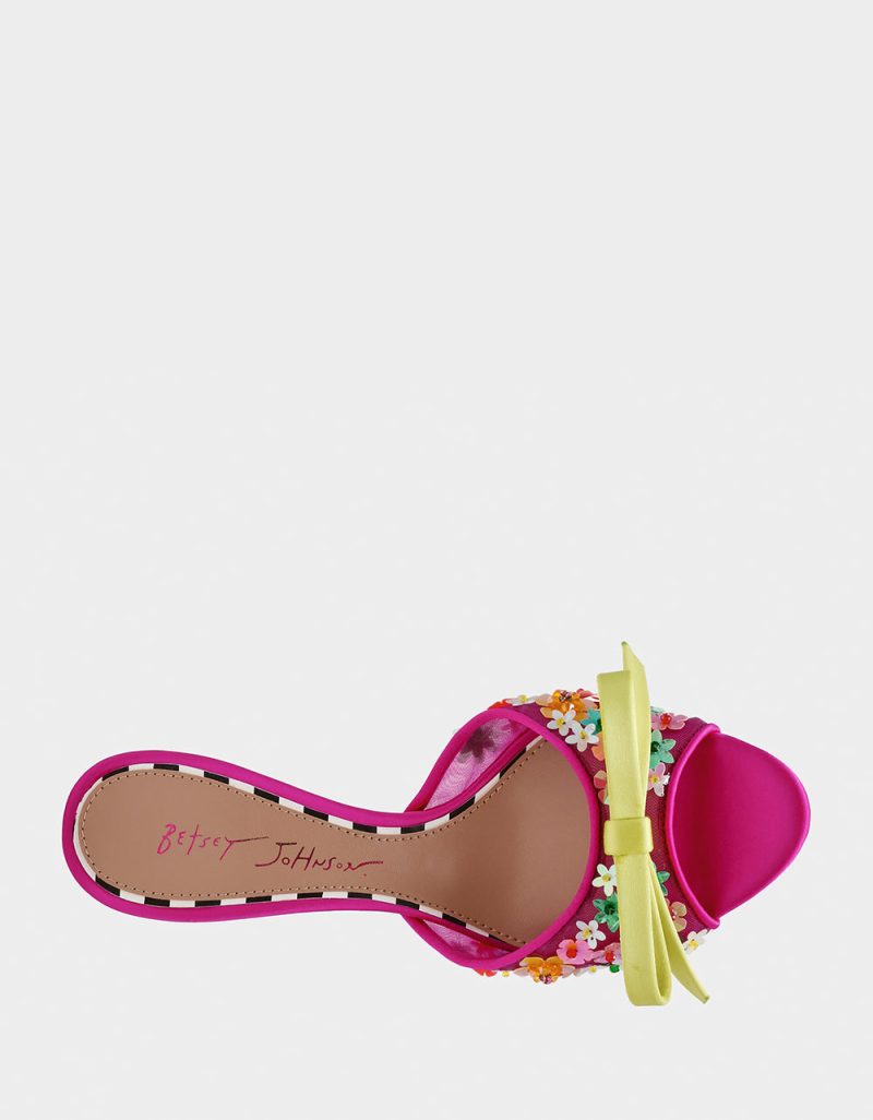 BETSEY JOHNSON SHOES NADDIA FUCHSIA MULTI TOP