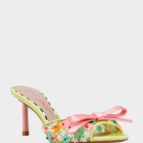 BETSEY JOHNSON SHOES NADDIA LIME MULTI