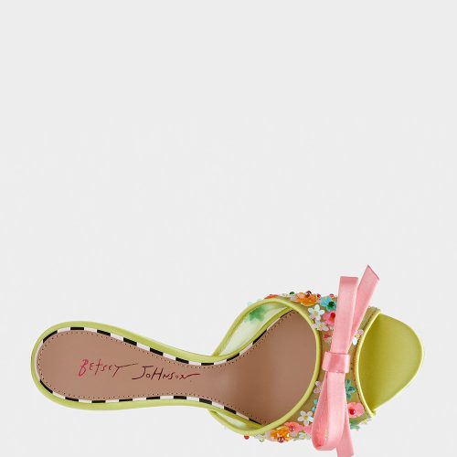 BETSEY JOHNSON SHOES NADDIA LIME MULTI TOP