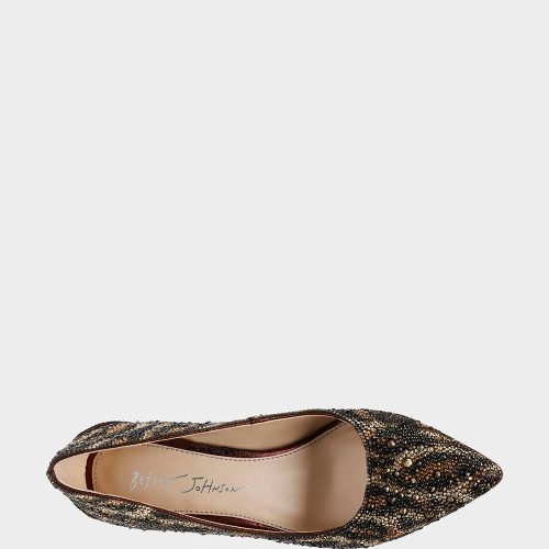 BETSEY JOHNSON SHOES NEW PUMP BRONZE TOP