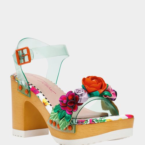 BETSEY JOHNSON SHOES RAYYNA TEAL MULTI