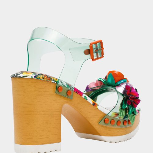 BETSEY JOHNSON SHOES RAYYNA TEAL MULTI ALT1