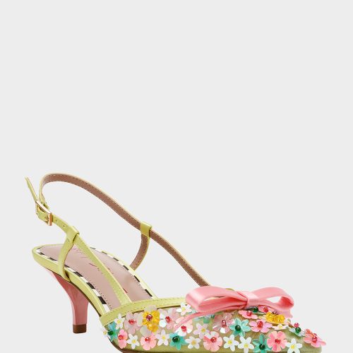 BETSEY JOHNSON SHOES SADYY LIME MULTI