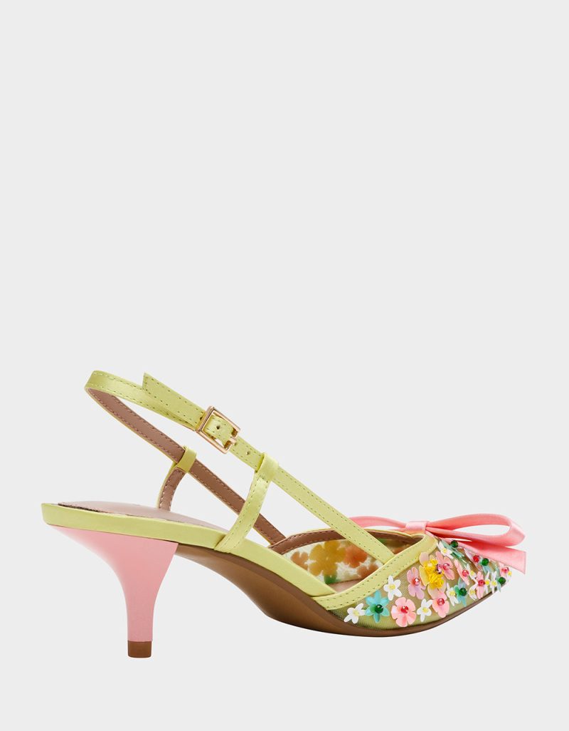 BETSEY JOHNSON SHOES SADYY LIME MULTI ALT1