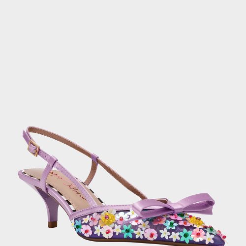 BETSEY JOHNSON SHOES SADYY PURPLE MULTI