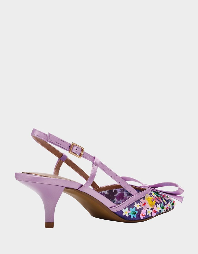 BETSEY JOHNSON SHOES SADYY PURPLE MULTI ALT1