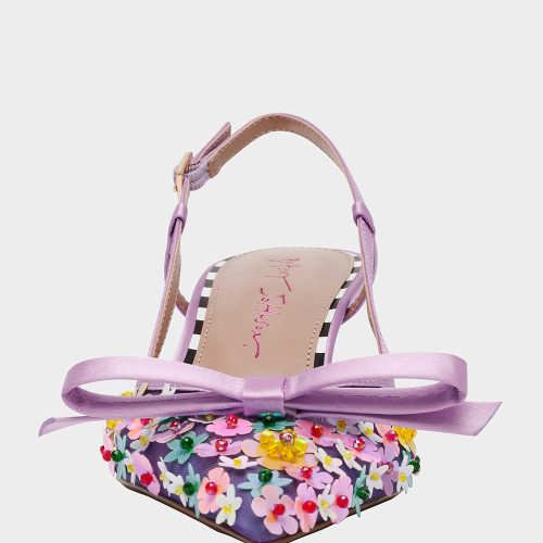 BETSEY JOHNSON SHOES SADYY PURPLE MULTI FRONT