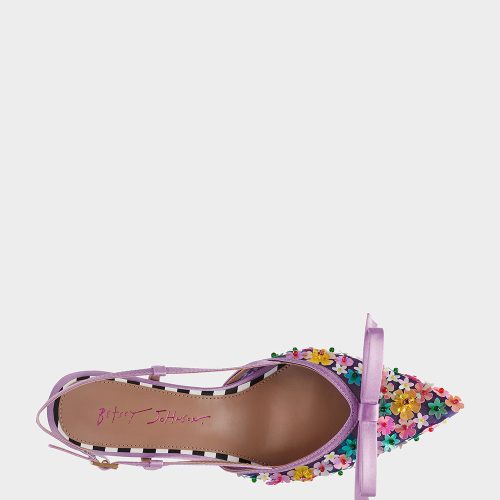 BETSEY JOHNSON SHOES SADYY PURPLE MULTI TOP