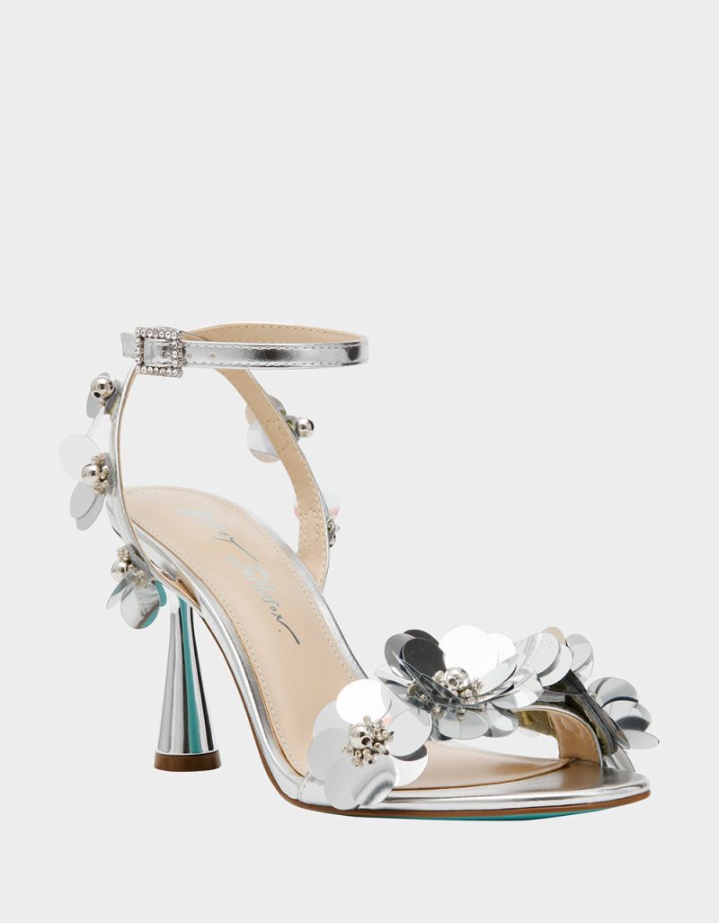 BETSEY JOHNSON SHOES SB ARLO SILVER